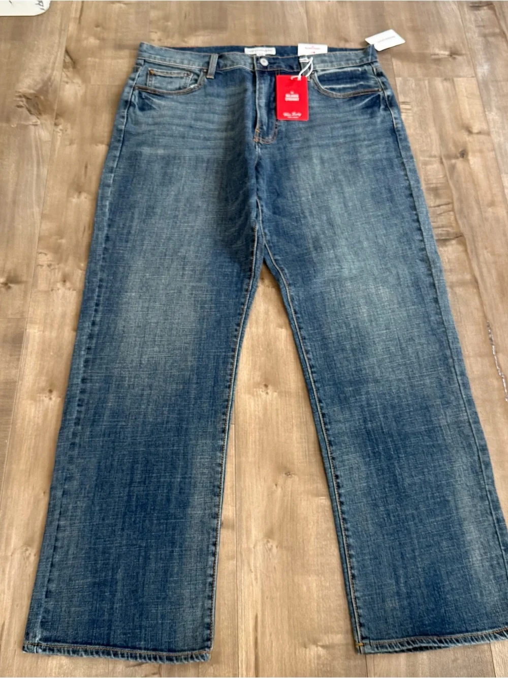 NEW Lucky Brand Relaxed Straight Jeans Denim 36 x 32 181 Comfort Stretch Vintage